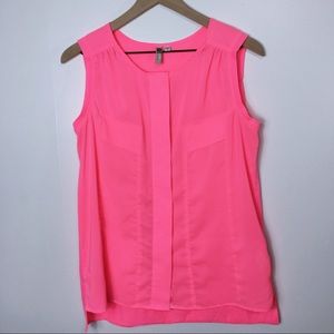 Kut from the Kloth Neon Pink Tank Top, S